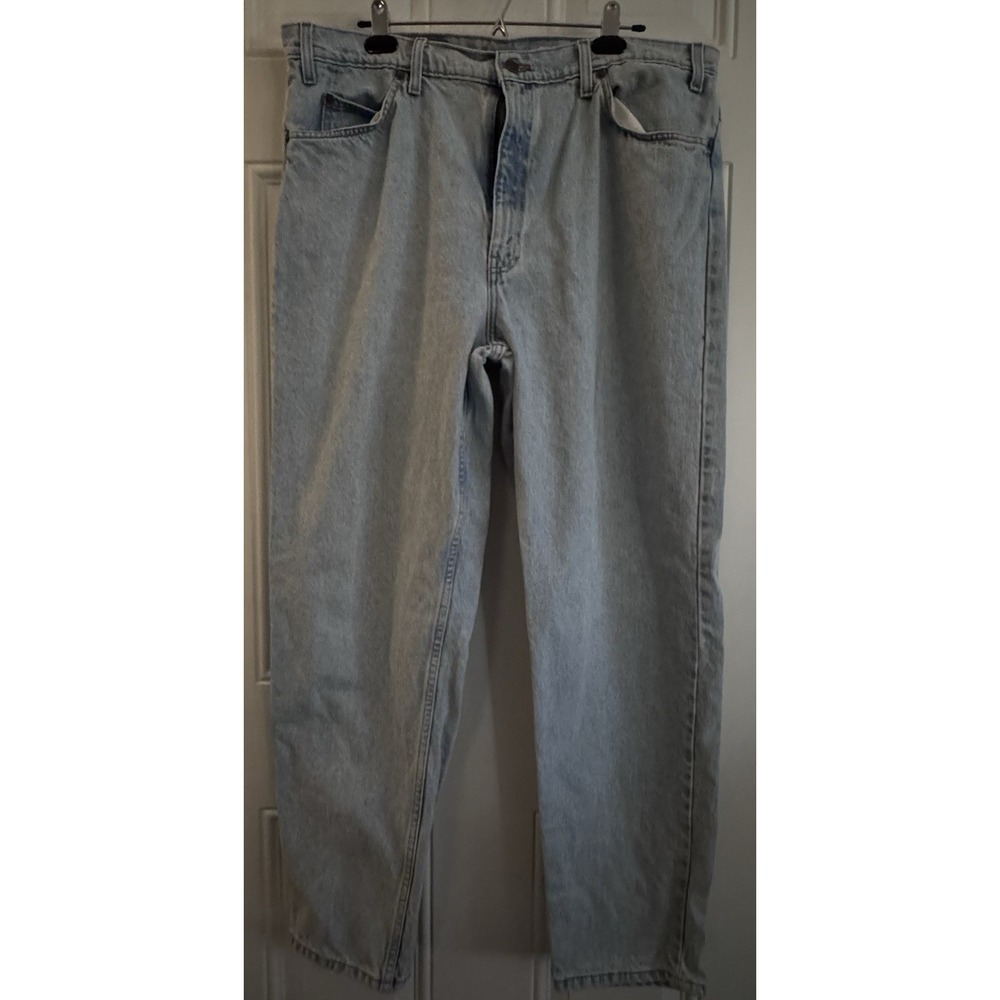 Vtg Y2k Levi Strauss 550 Jeans Men's Relaxed Fit Light Wash 40/32 Orange Tag